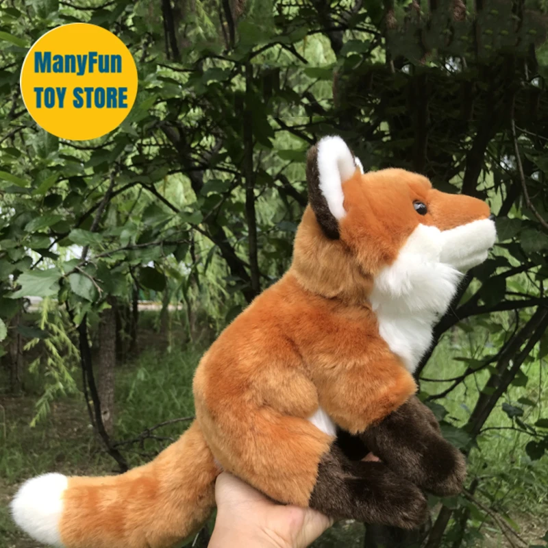 Realistic Red Fox High Fidelity Cute Plushie Vulpe Plush Toys Lifelike Animals Simulation Stuffed Doll Kawai Toy Gifts For Kids 5