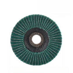 Non - Woven Flap Polishing Disc for Versatile Grinding and Polishing (Green with sandpaper)