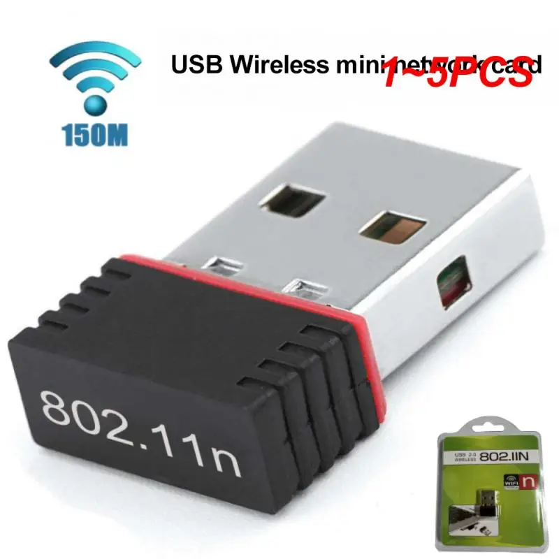 1-5PCS-150Mbps-Mini-USB-Wireless-Wifi-Adapter-fi-Network-LAN-Card-802 ...