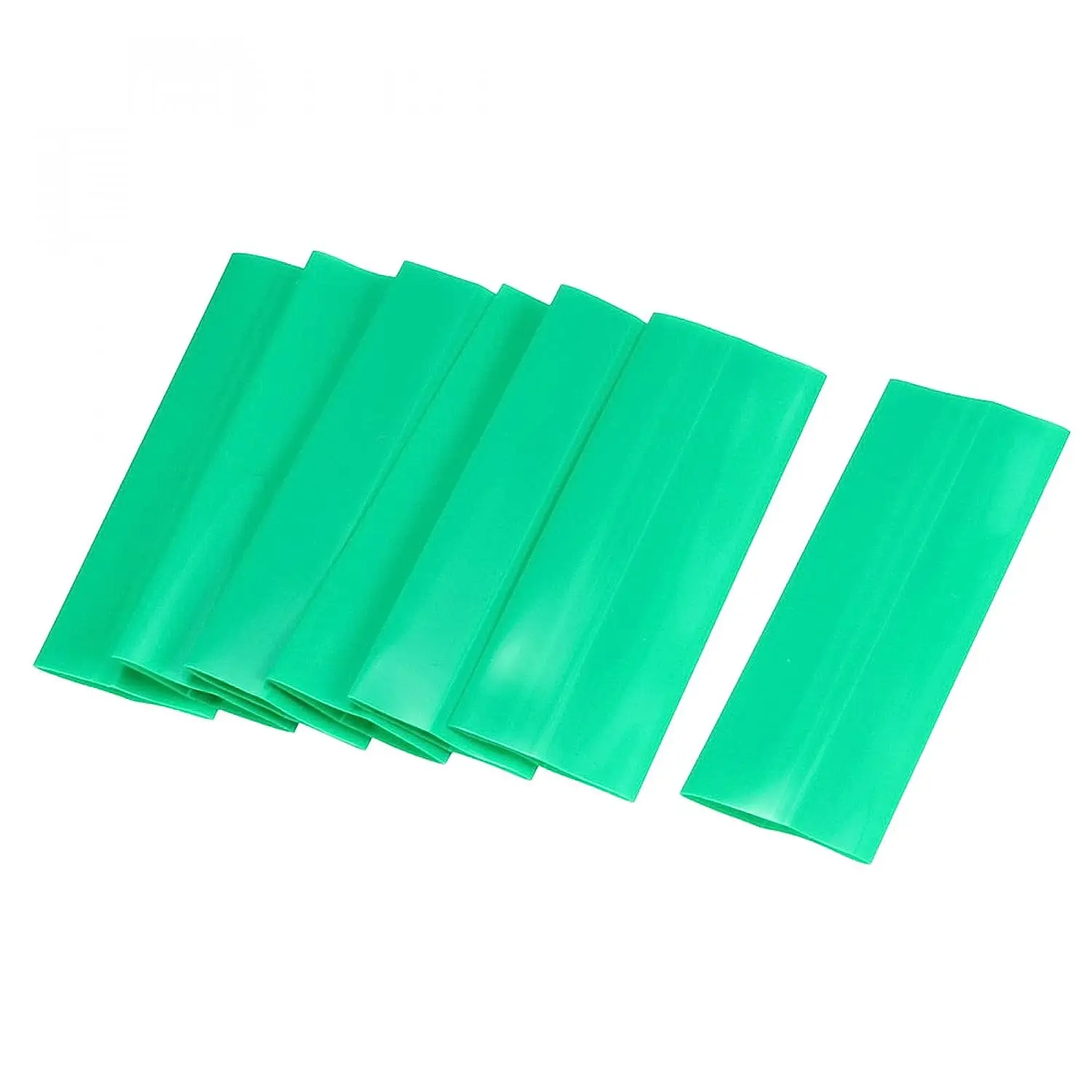 

Keszoox 50 Pack Battery Heat Shrink Wrap, 48mm Length 17mm Flat Width PVC Heat Shrink Tubing for AA Battery, Green