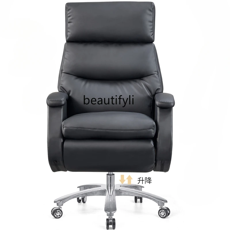 Office Manual Executive Chair Leather Reclinable Computer Chair for Business and Househol Executive Chair Leisure Chair