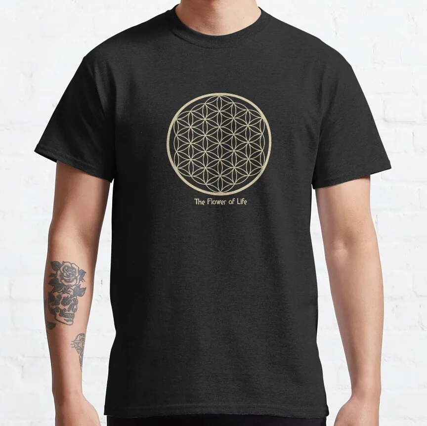 Aum Mandala Sacred Geometry Spiritual Zen Symbol 100% Cotton Men's T-Shirt - Plus Size Available