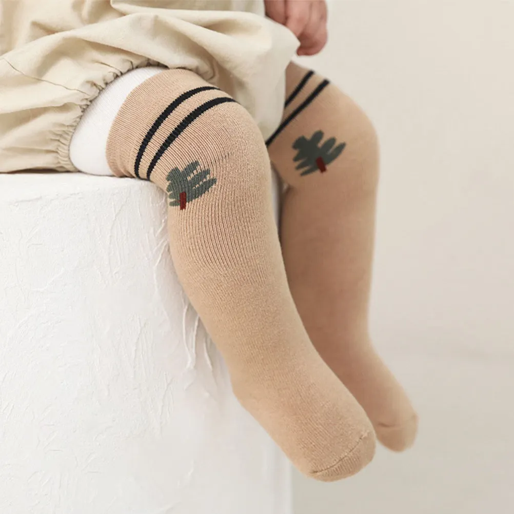  양말  다리 따뜻하게 유지하는 양말  무릎 길이 겨울용 아동 스타킹 미끄럼 방지 통기성 어린이 양말 용 실내 양말 니트