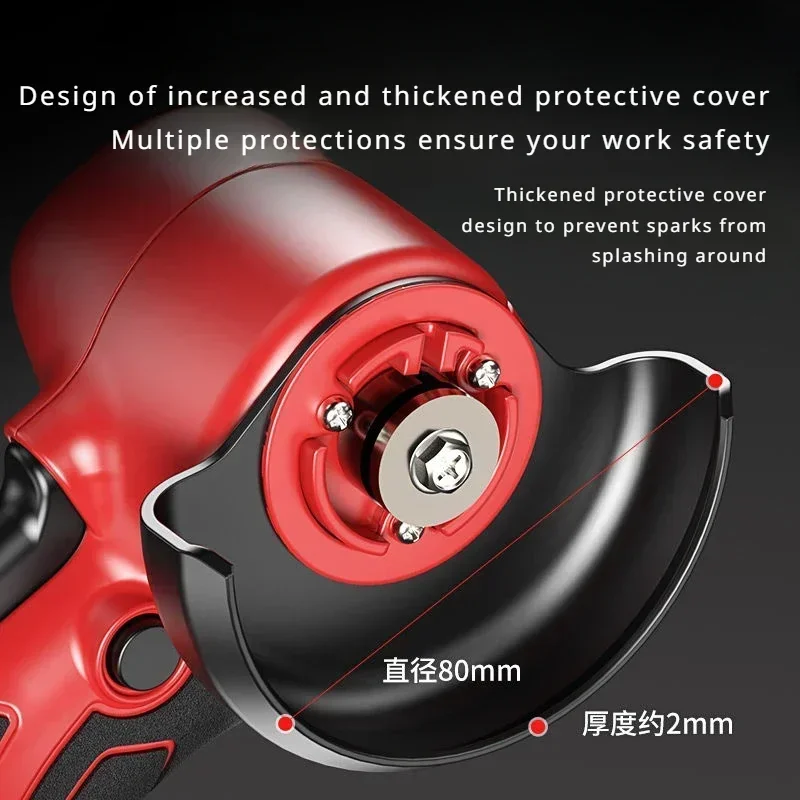 16.8V Brushless Angle Grinder 28000RPM Rechargeable Grinding Tool Cordless Polishing Machine Diamond Cut Grinder Electric Tool 6