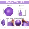 25cm Yoga Ball Exercise Gymnastic Fitness Pilates Ball Balance Exercise Gym Fitness Yoga Ball Indoor Training Yoga Ball Core 6