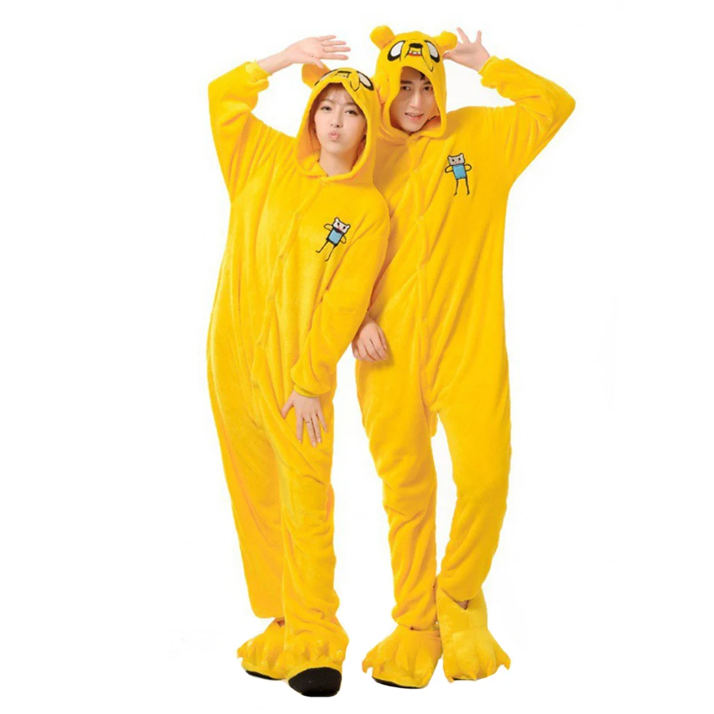 Flannel Anime Onesies Womens Sleepwear Adults Men Long Sleeve One-piece Pajamas Set Halloween Christmas Holiday Cosplay Costumes