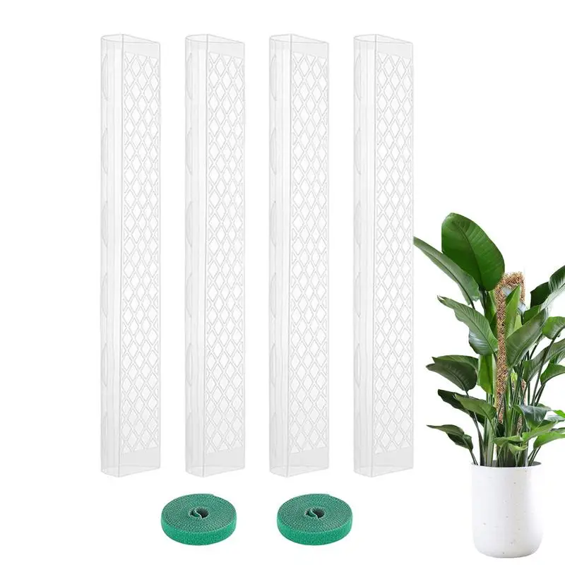 

4Pcs 24 Inch Plastic Plant Climbing Column Sphagnum Moss Pole Plants Growing Support Stand Water-Retaining Plant