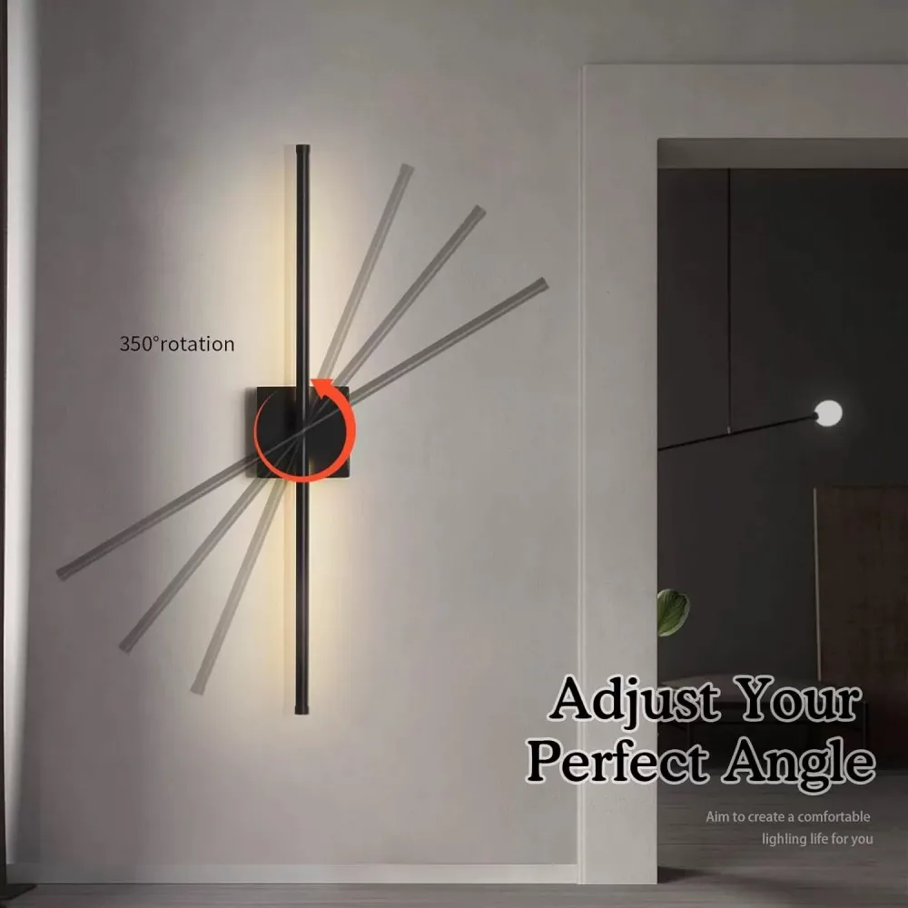 Modern LED Wall Lamps USB Rechargeable Wall Light For Living Room Bedroom Bathroom Study Foyer Hallway Decor Lighting Fixtures 4