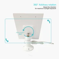 Panneau solaire résistant aux intempéries extrêmes, étanche, avec support pivotant omnidirectionnel pour caméras de sécurité 3