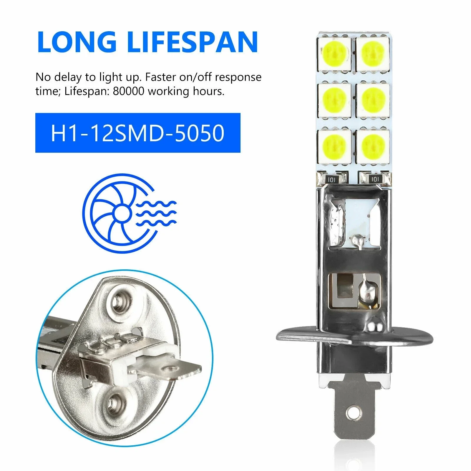 4PCS H1 50W Car LED Headlight Bulbs Kit Super Bright Motorcycle Foglight Driving Light Fog Lamp DRL 6000K 12V 24V Accessories led light,led bulb,led fog light,led headlight,fog and headlight bulbs