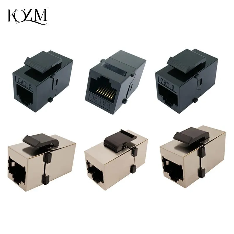 

Разъем RJ45 CAT6, прямой сетевой модуль, информационный разъем, разъем CAT5E, встроенный соединитель, адаптер кабеля Ethernet
