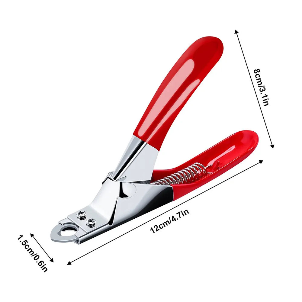 Pet Nail Clipper Pet Nail Scissors Stainless Steel Pet Nail Clipper Scissor Cutter Grooming Tool for Small and Medium Dogs and Cats Guillotine Nail Clipper
