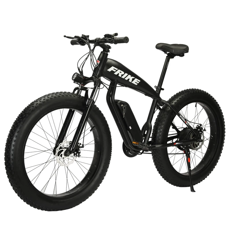 Factory Hot Sale FRIKE 36V48V Bicicleta Electrica Para Adultos 26*4.0 Fat Tire Electric Bike E Bike Bici Elettrica 350w