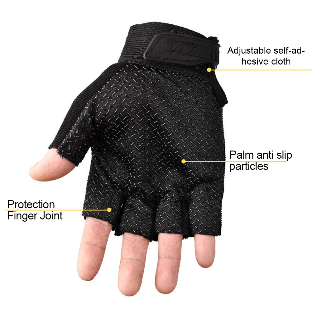 Wearable Anti-slip Gloves Men's Special Forces Seal Tactical Gloves Cool Motorcycle Super Mechanic Long/Half Fingers 5
