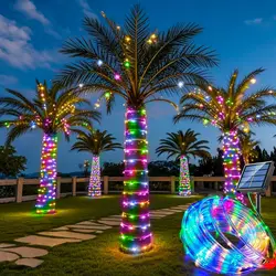 Waterproof Solar LED Outdoor String Lights - Garden & Yard Decorative Fairy Rope Lights - 32M - 300LEDs (Multicolor light)