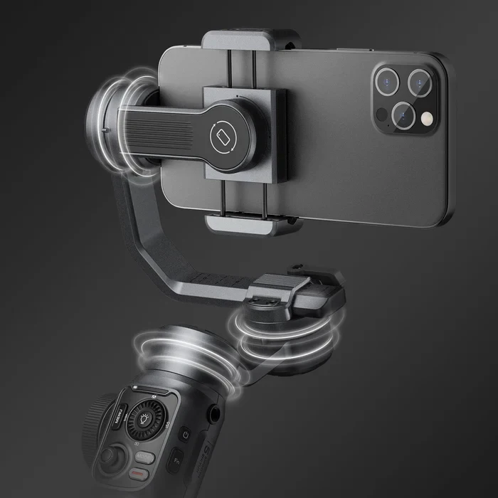 Smooth 5 Phone Gimbal 3-Axis Handheld Smartphone Stabilizer with Grip Tripod, AI