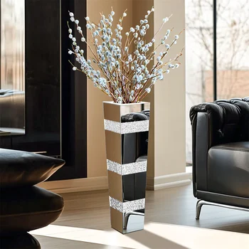 Modern Crystal Standing Floor Vase 1