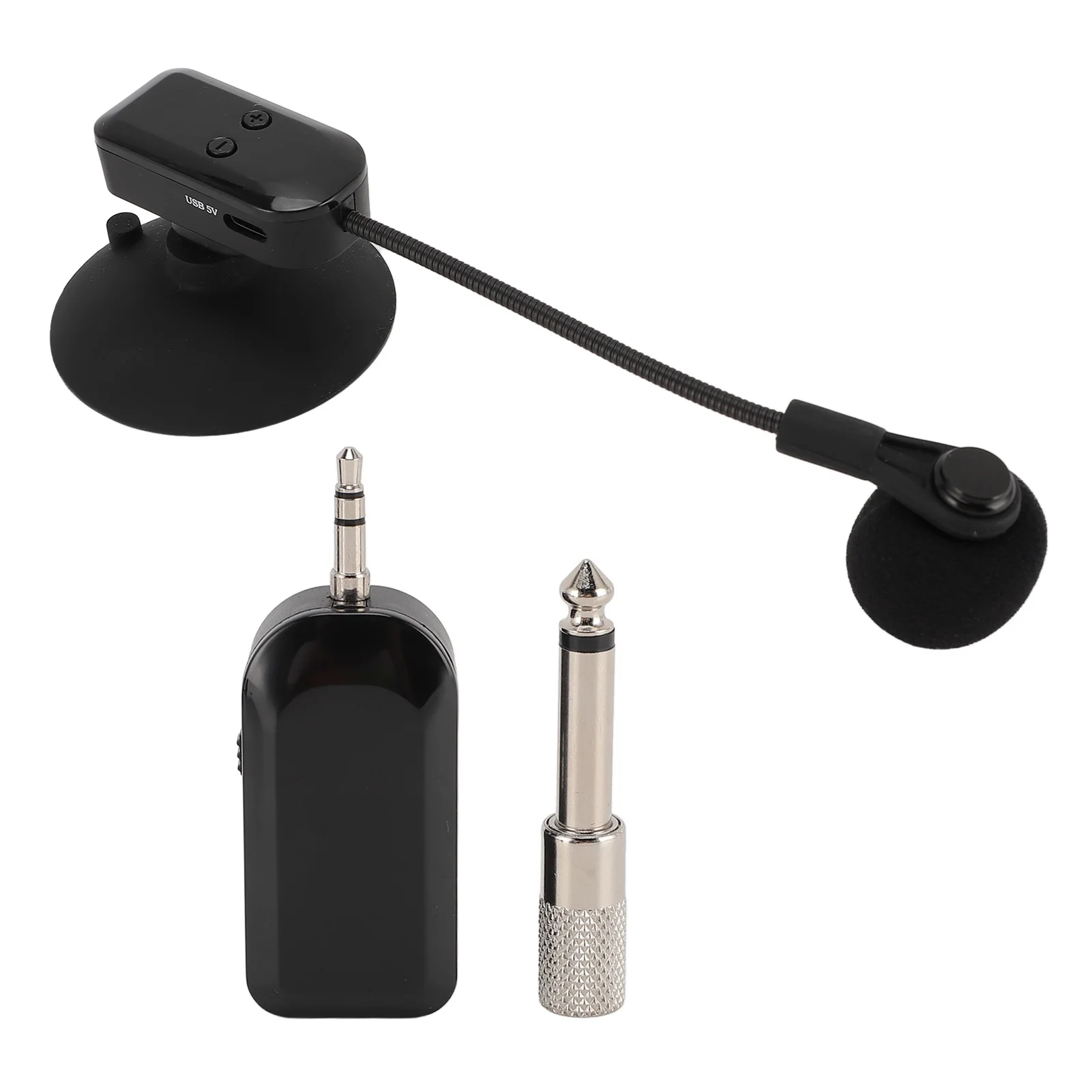 Instrument Microphone System Noise Reduction Double Shielded 2.4G Wireless Instrument Pickup Microphone Adjustable for Violin