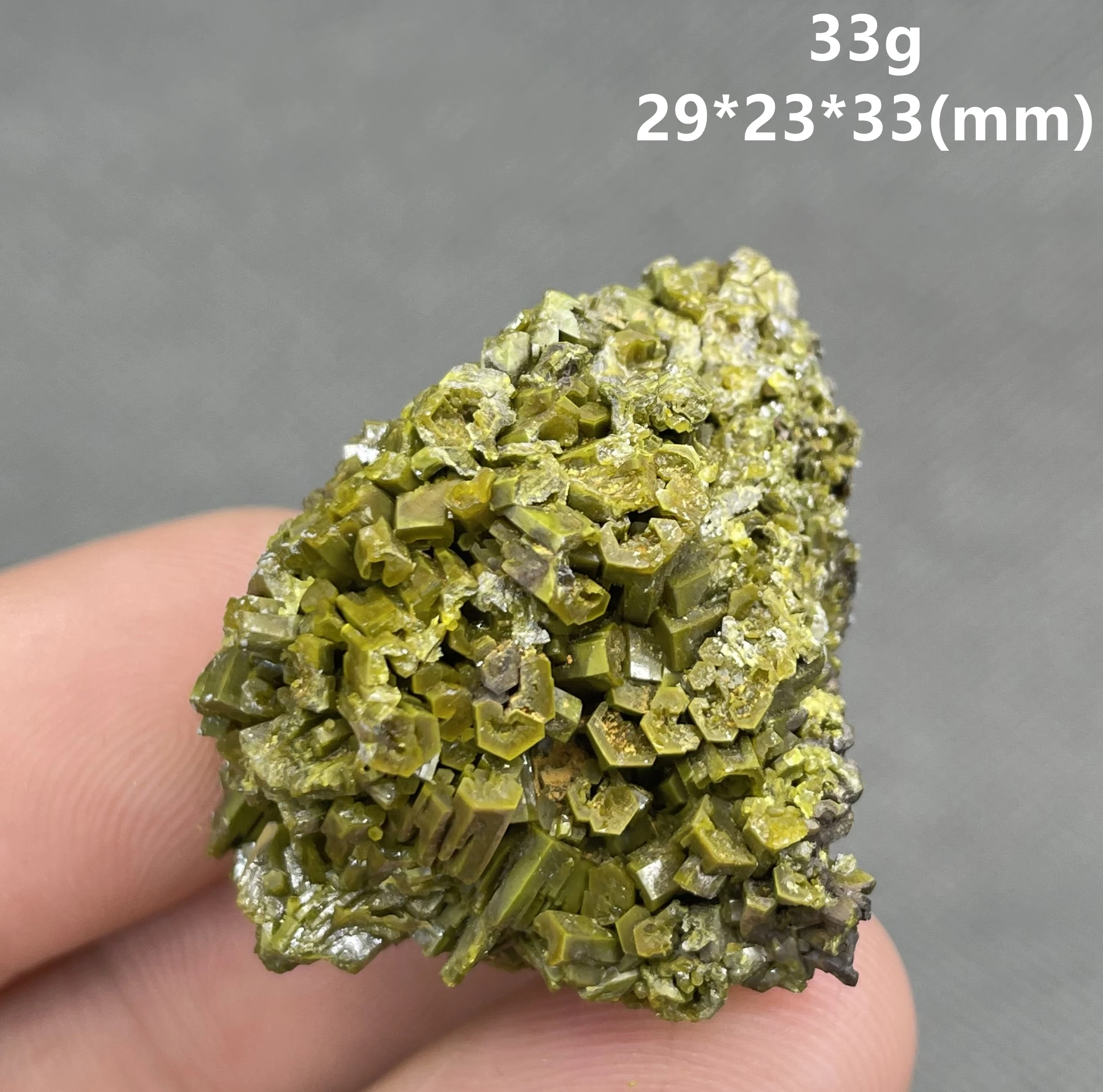 Natural Pyromorphite mineral specimen + healing quartz crystals and stones rock gemstone 2