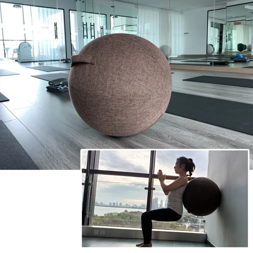 Yoga Ball Protective Cover Gym Workout Balance Ball Cover and Bottom Ring