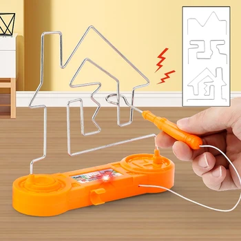 Baby Puzzle Fire Line Electric Collision Maze Toy Focus Thinking Training Electric Impact Tabletop Challenge Interactive Game 1