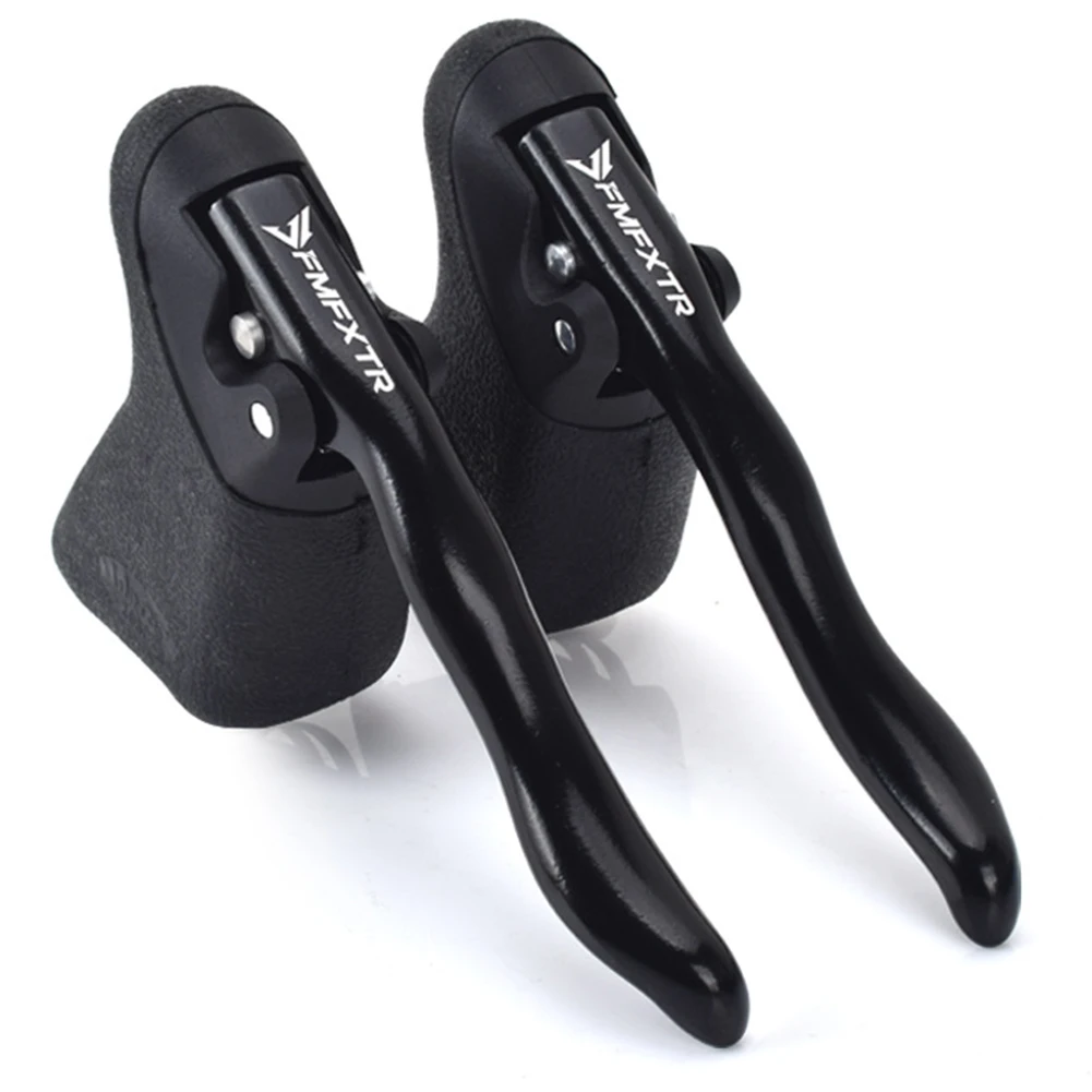 

2Pcs Bicycle Brake Lever Road Bicycle Dead Speed Bend Special Aluminum Alloy Highway Brake Lever Black/silver
