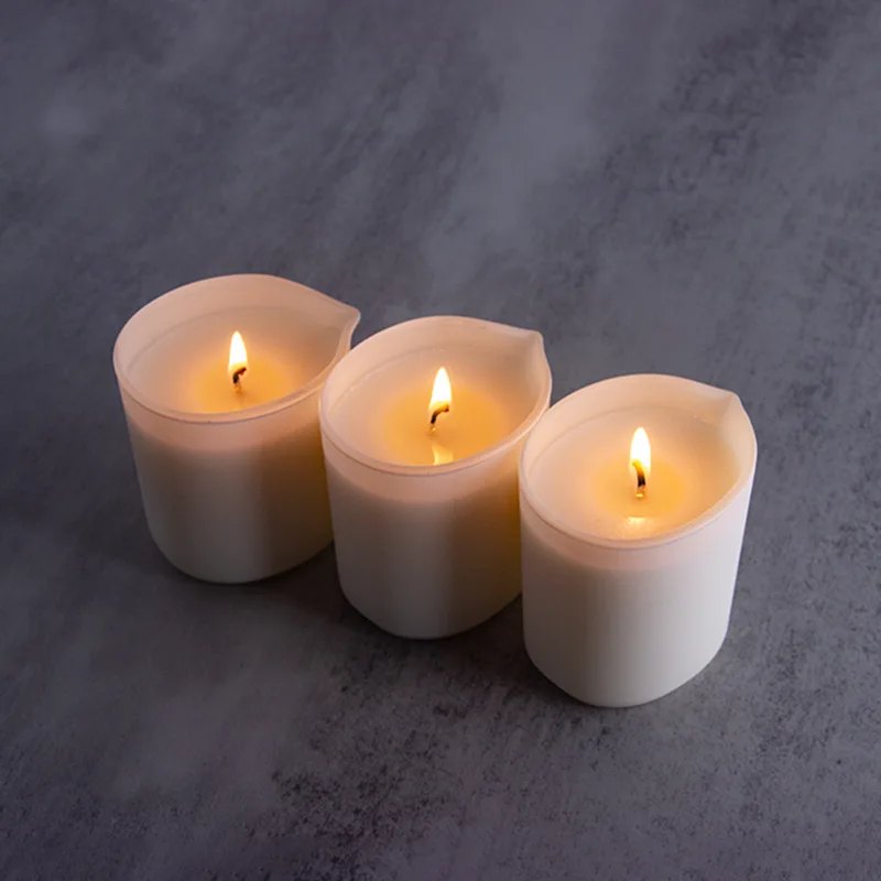 Frosted Candle Massage Candle Frosted Glass Cup Aromatherapy CandleSMLow Temperature Candles Valentine's Day Flirting Wax Drip T