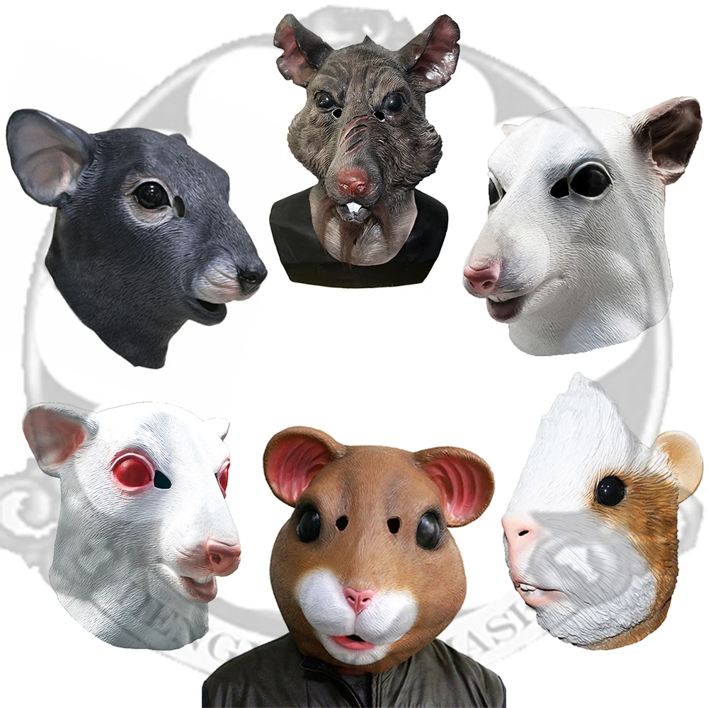 Realistic-Mouse-Mask-Halloween-Animal-Rat-Cosplay-Full-Face-Latex-Masks ...