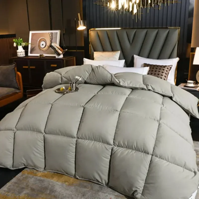 

3D Bread Soft Goose Down Comforter Duvet Winter & Autumn Blankets Feather Bed Quilted Quilt Blanket Single Full Double King Size