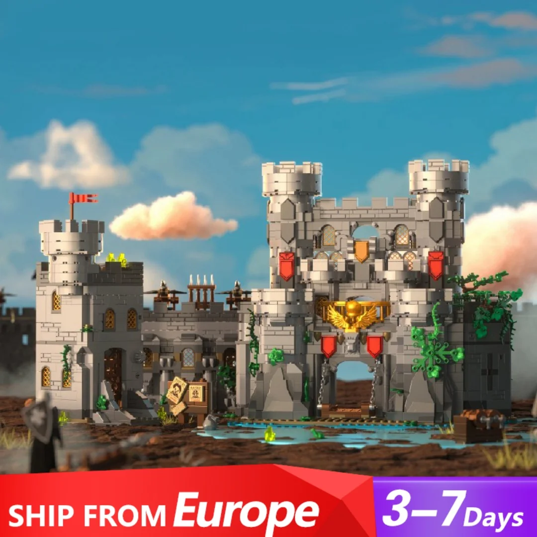 2654pcs Castle Of Holy Spirit Sword Buildings Sets Medieval Architecture Modular Building Block Assembly Model Kit Adults Gift