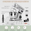 Stand Mixer 8L Speed Tilt-Head Kitchen Electric Mixer Food Mixer with Stainless Steel Bowl Dough Hook Flat Beater 3