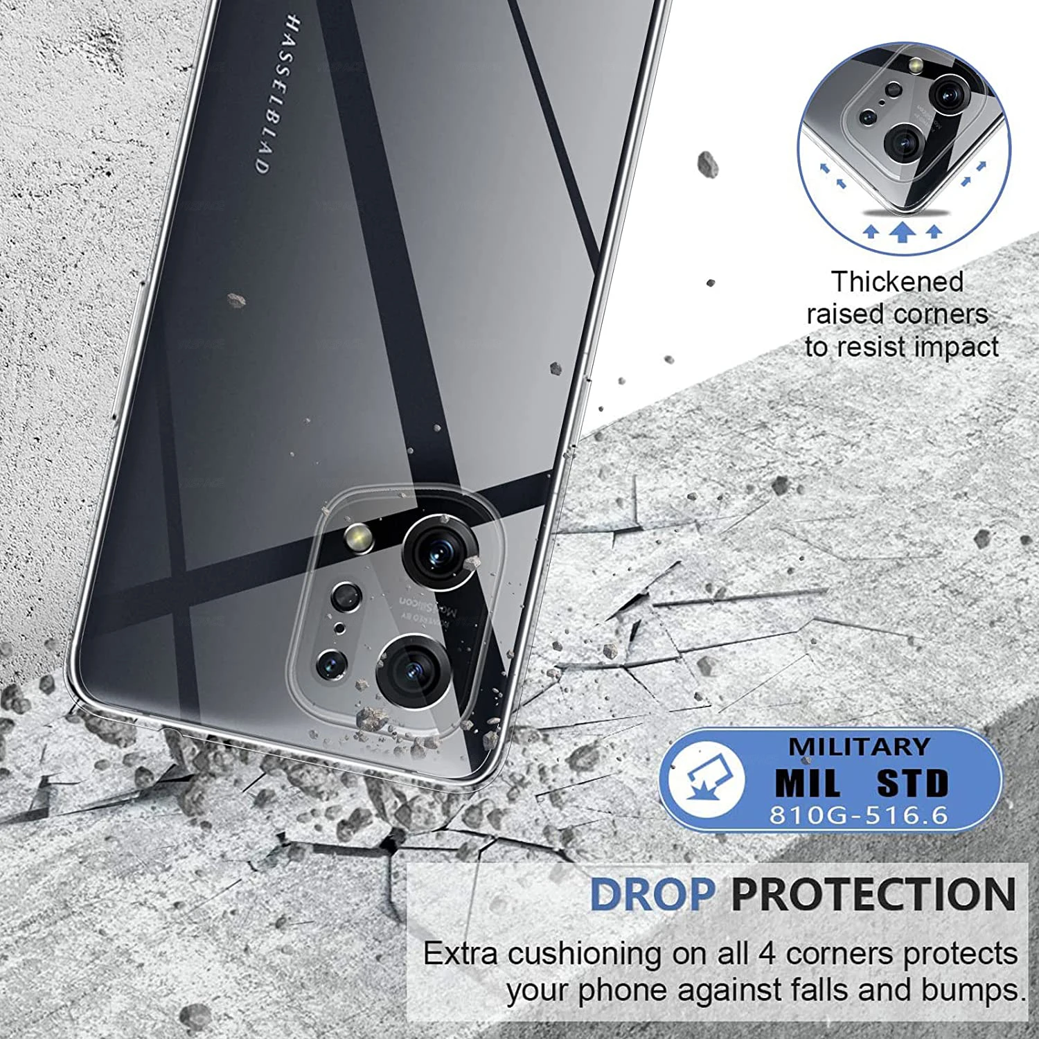 Ultra Thin Silicone Case with Lens Protection - Ultra Transparent Back TPU Phone Cover