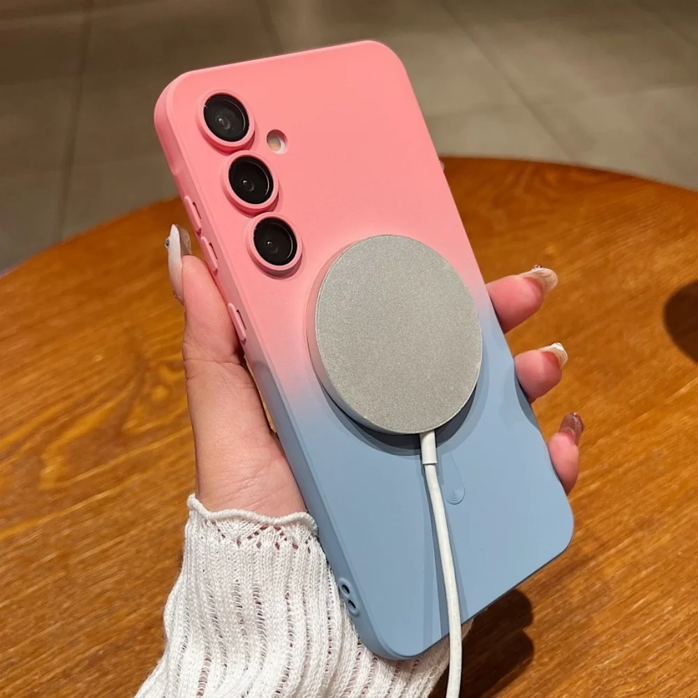 Gradient Soft Magnetic Phone Case with MagSafe-Compatible Cover