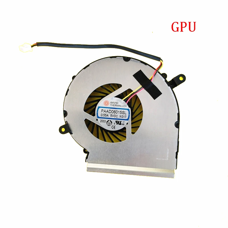 Elprico Ventola di Raffreddamento CPU GPU, Dispositivo di Raffreddamento a 3 Pin di Ricambio a Basso Rumore per MSi GE62 GE72 PE60 PE70 GL62 GL72 GP62 GP72 MS 16J1 MS 16J5 MS