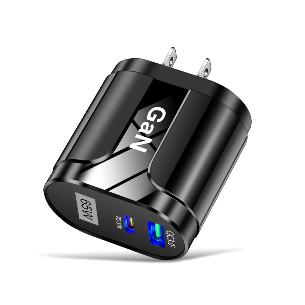 PD 65W Fast Charge Adapter For Laptop MacBook Pro Type-C Quick Charger For Apple iPhone 11 12 13 Pro iPad Huawei Xiaomi Samsung