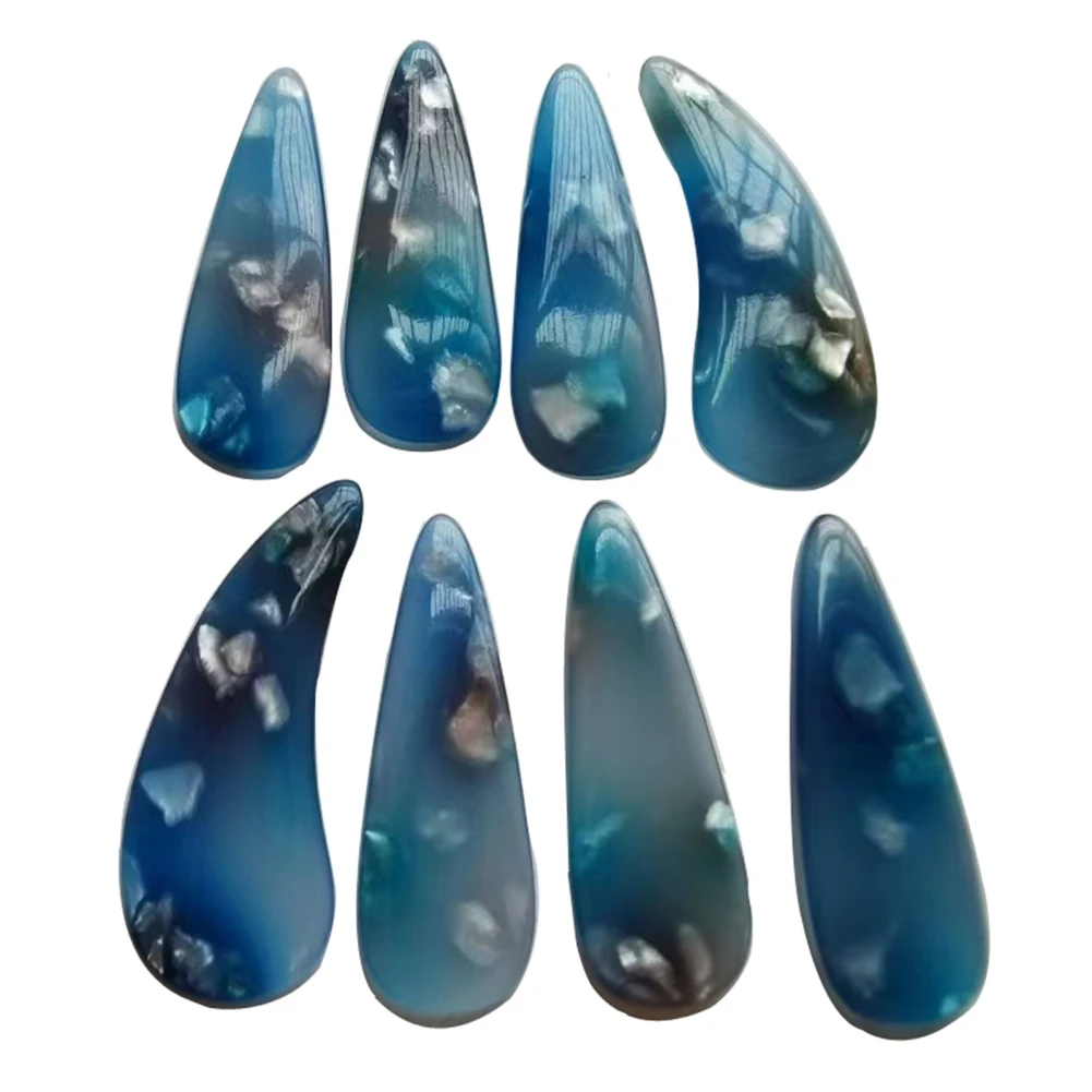 8pcs Guzheng Nail Cover Set Multi-color Guzheng Practice Nail Protection Covers For Playing Guzheng