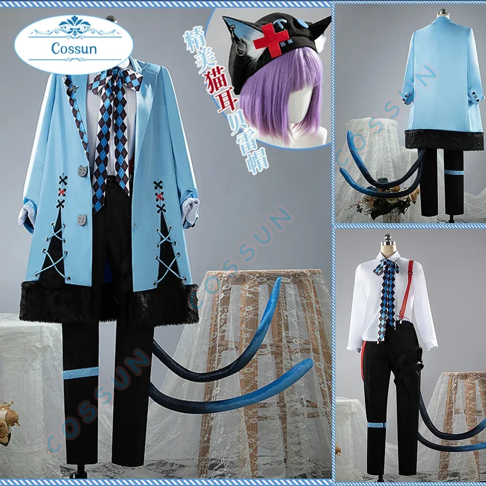 

[Индивидуальное изготовление] костюм для косплея из игры nimisanj Ike Eveland, повседневная одежда, мужская и женская куртка на Хэллоуин, брюки, рубашка, хвост