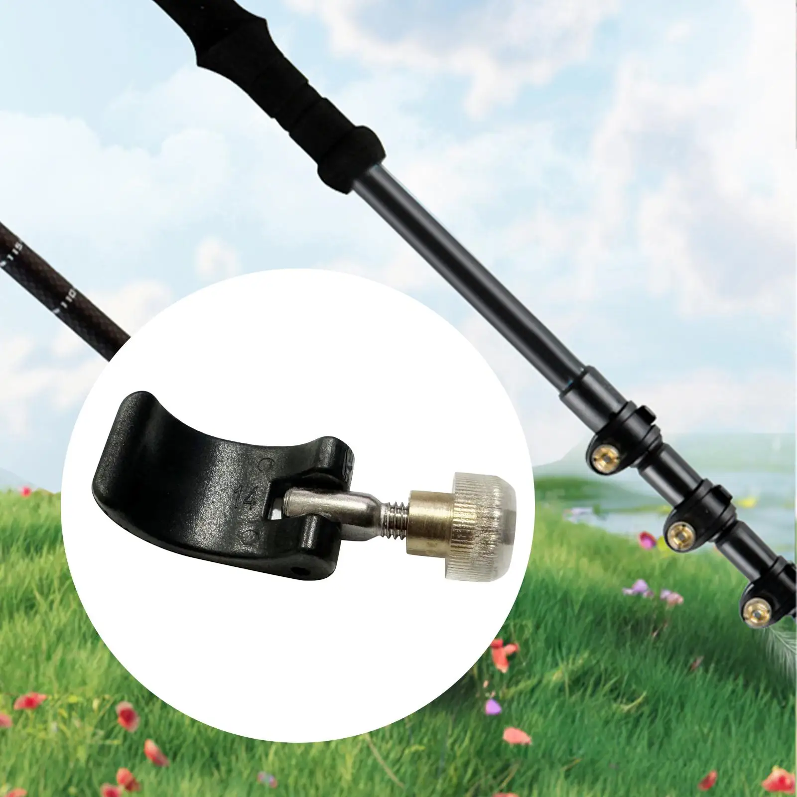 Walking Stick Lock Handle, Trekking Stick Lock Repair Parts Climbing Stick Pole