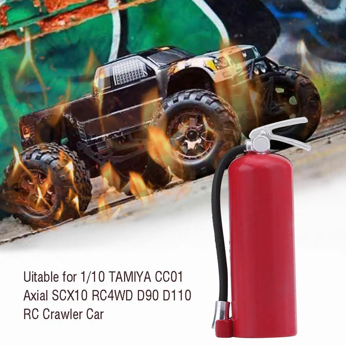 

1/10 Fire Extinguisher Decorative for RC Rock Crawler Car Axial SCX10 RC4WD CC01