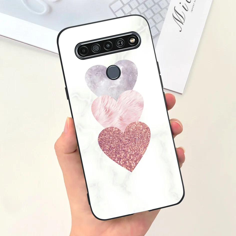 Cute Cat & Dinosaur Soft Black Silicone Shockproof Bumper Phone Case