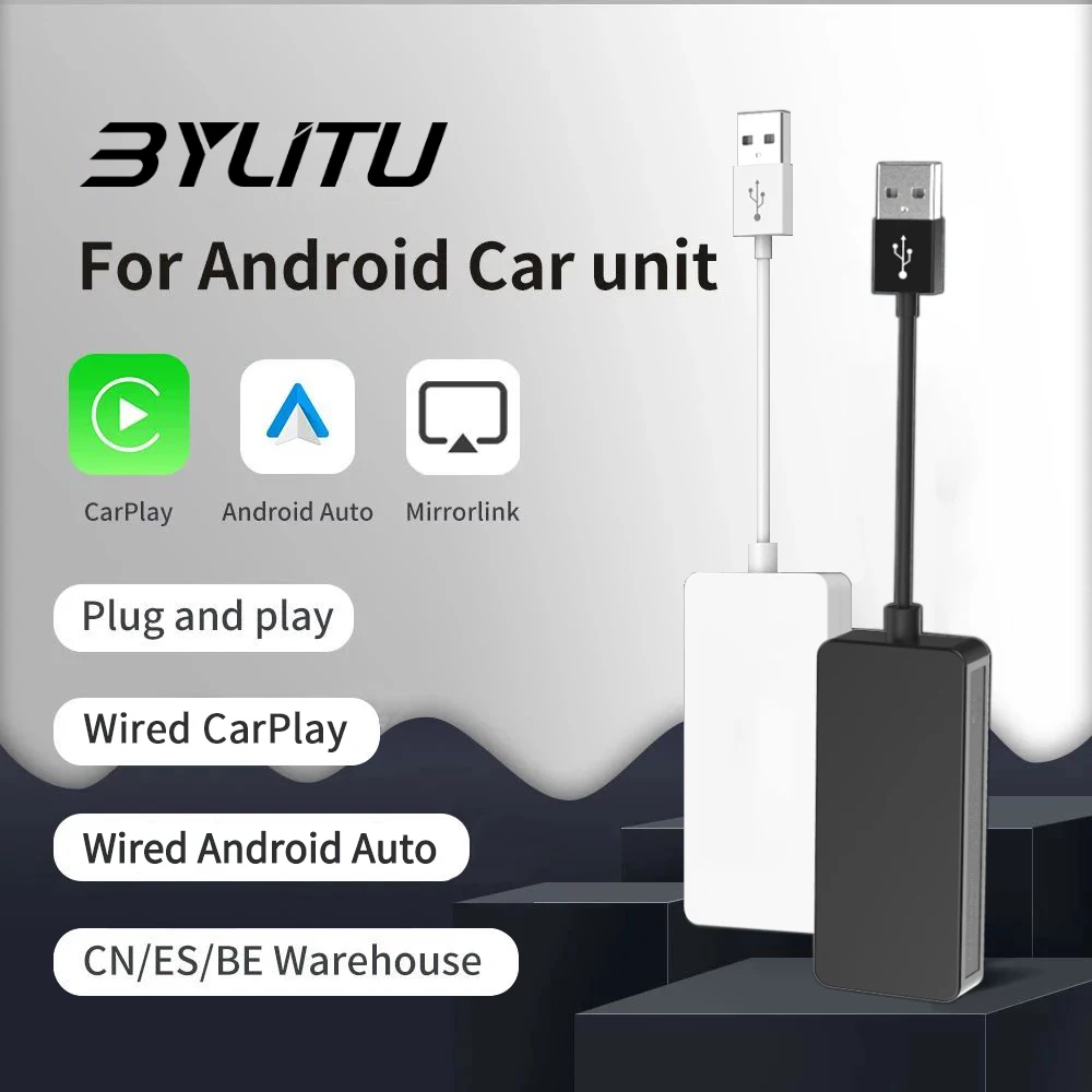 

Car Multimedia Player Wireless Wired CarPlay Dongle Android Auto Adapter for Android Bluetooth WIFI Receiver Car Radio