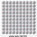 100 white balls