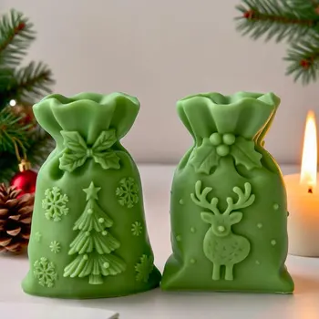 Christmas gift bags silicone Mold 3