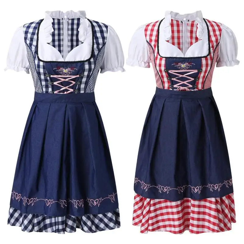 Dressforfun Dirndl, Robe Bavaroise Oktoberfest, Brillant Et Scintillant Avec Des Paillettes, Deguisement Femme Robe Oktoberfest Déguisement