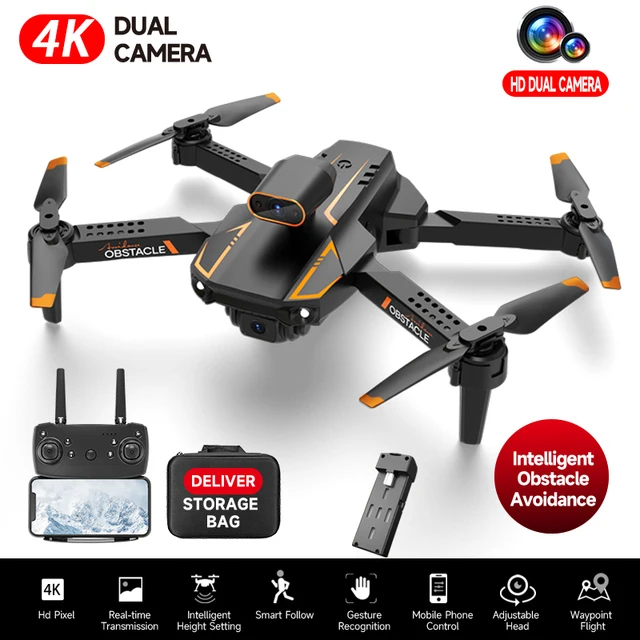 RC Quadcopter luxury New S91 Pro Mini Drone 4K Professional HD Camera with 5G WIFI FPV Obstacle Avoidance Remote Control Quadcopter Foldable Boy Toy camera quadcopter drone with camera and remote control RC Quadcopter