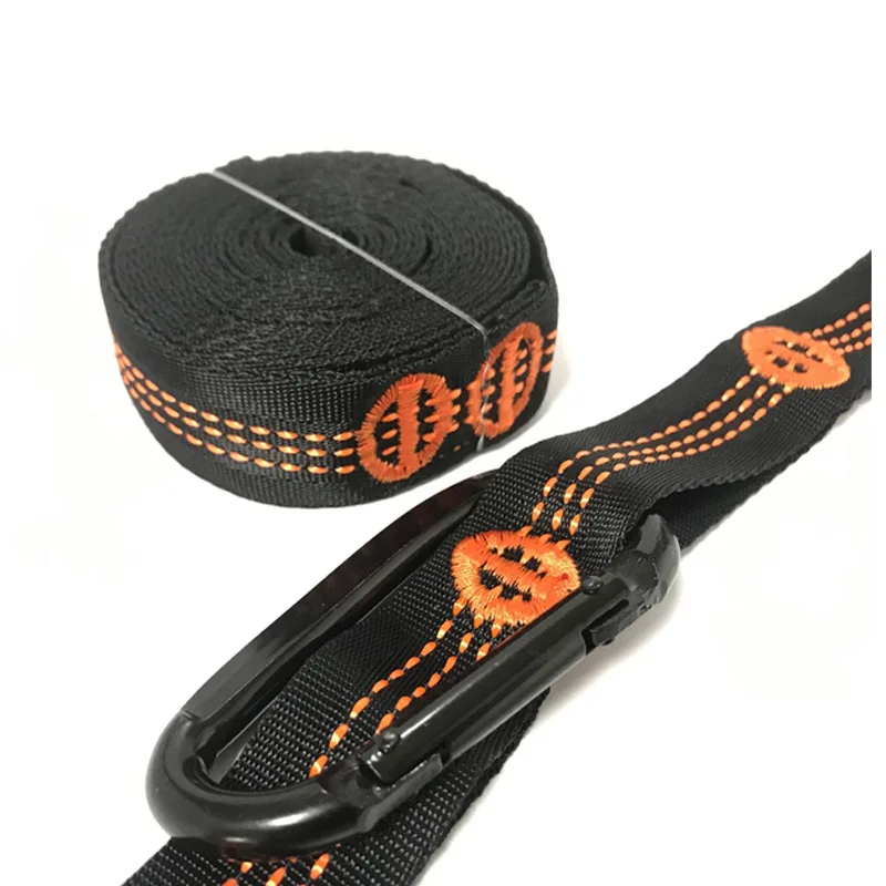2Pcs Super Strong Hammock Strap Special Reinforced Polyester Multi Ring Hammocks Strap Portable Outdoor Camping Travel Tree Rope
