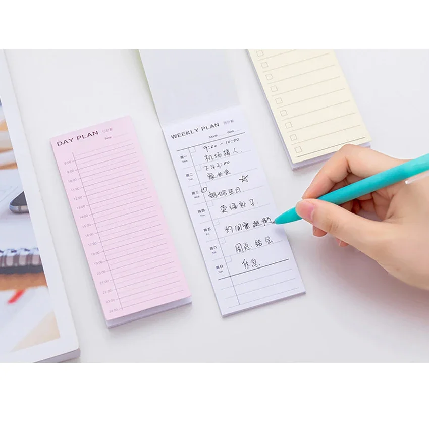 

1Pack/lot Simple fresh Day Week Month Plan Detailed Lists DIY Paper Notepad Stickers Sticky School Memo Stationery