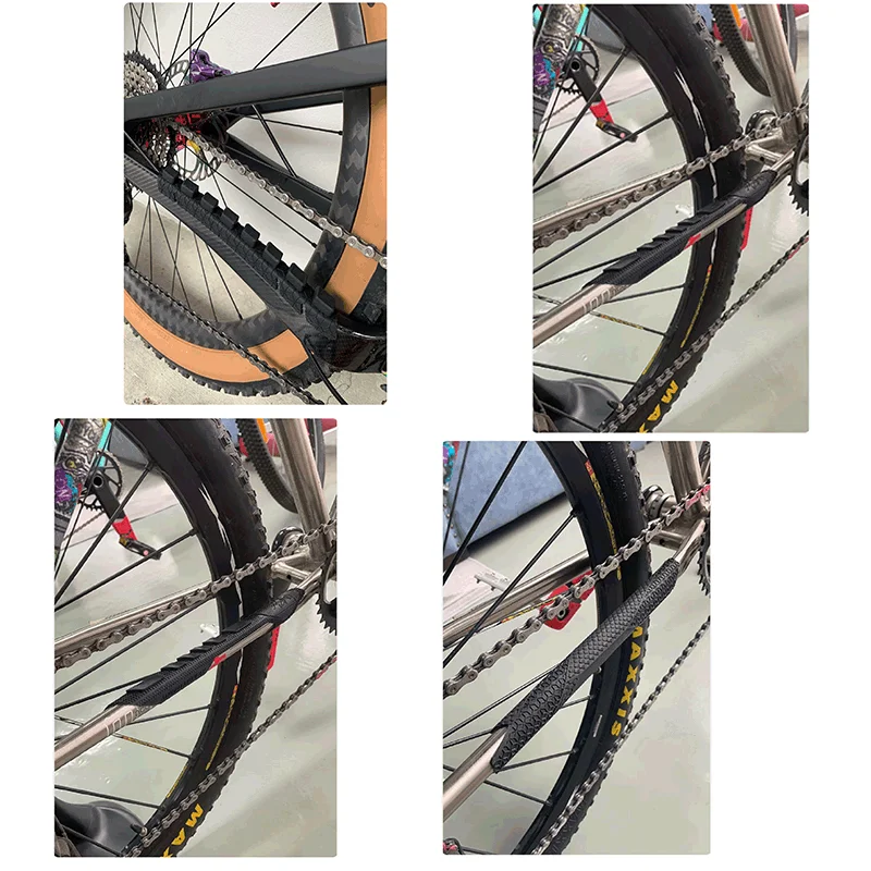 thumbnail image 2 of MTB Anti-scratch Pads FOMTOR Bike Chainstay Protector - 2 Pack For MTB & Ebike Protection Silicone Frame Guard 2 of 9