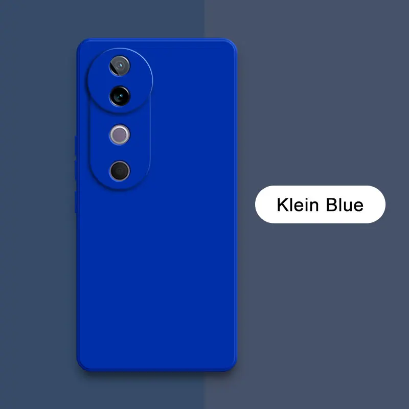 Classic Lens Protector Liquid Silicone Soft Phone Case - Stylish Square Design
