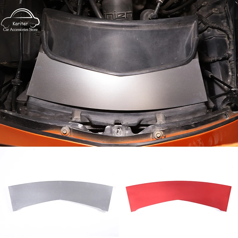 

For Chevrolet Corvette C7 2014-2019 Aluminum Alloy Engine Compartment Air Inlet Panel Decorative Cooling Sticker Car Accessories